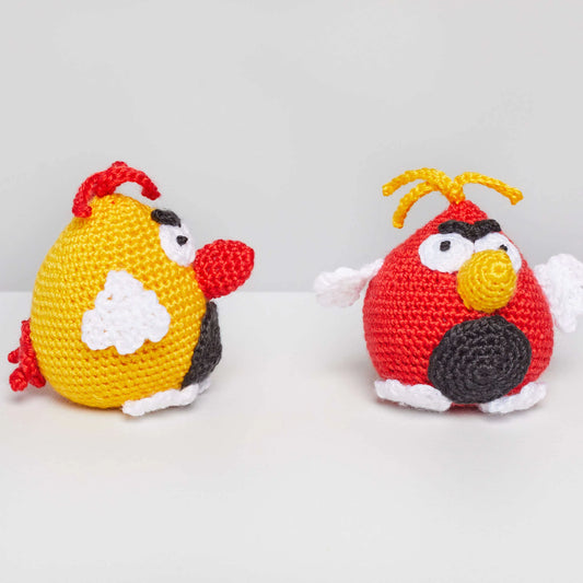 Red Heart Amigurumi Yarn Angry Birds 3.5oz Acrylic - Makes 2 Items!