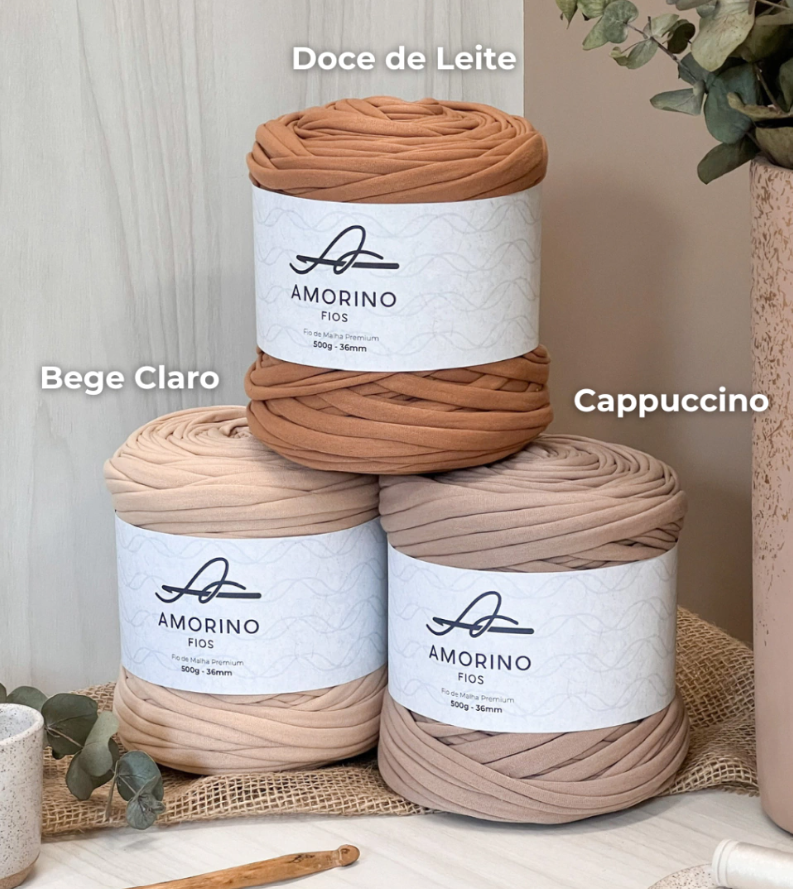 Amorino Fios Premium T-Shirt Yarn - Light Beige