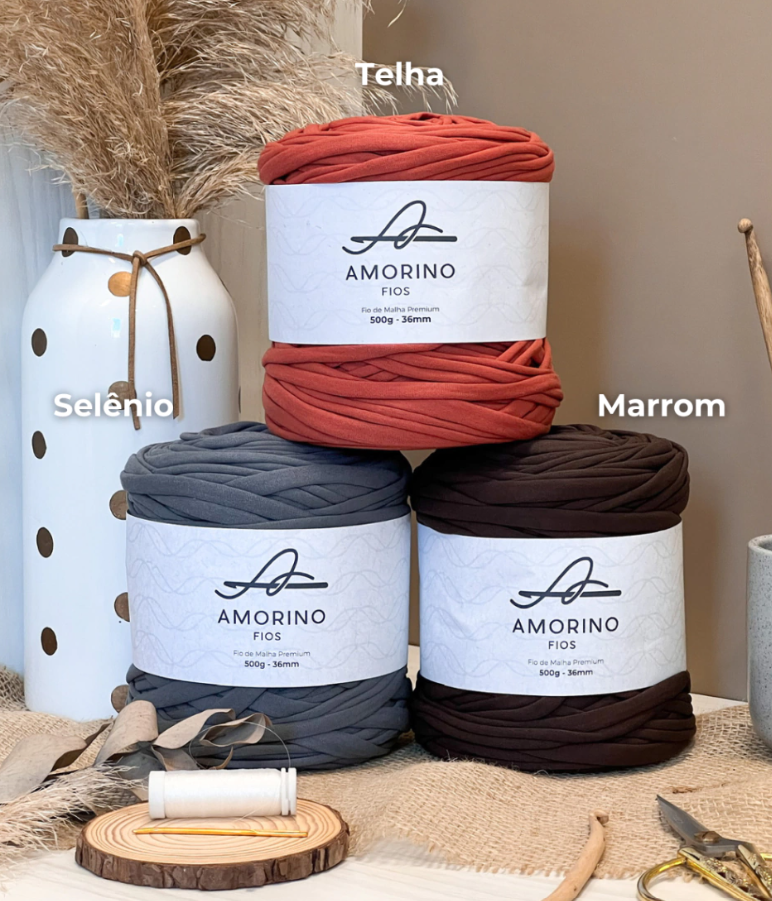 Amorino Fios Premium T-Shirt Yarn - Tile