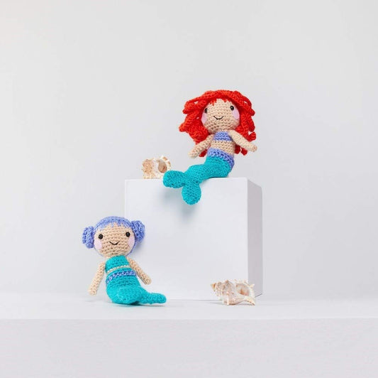 Red Heart Amigurumi Yarn Mermaids 3.5oz Acrylic - Makes 2 Items!