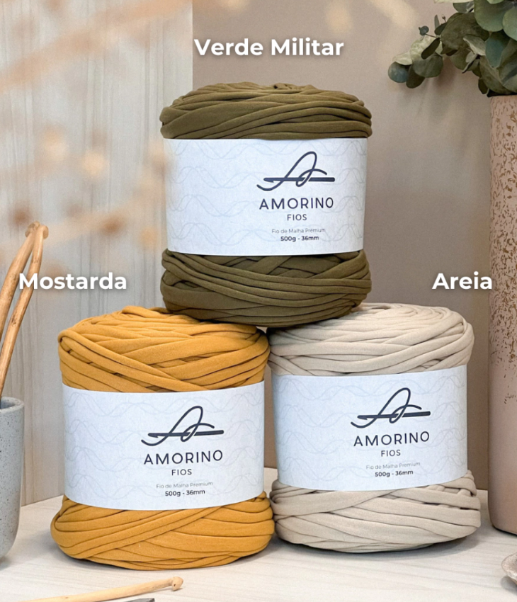 Amorino Fios Premium T-Shirt Yarn - Sand
