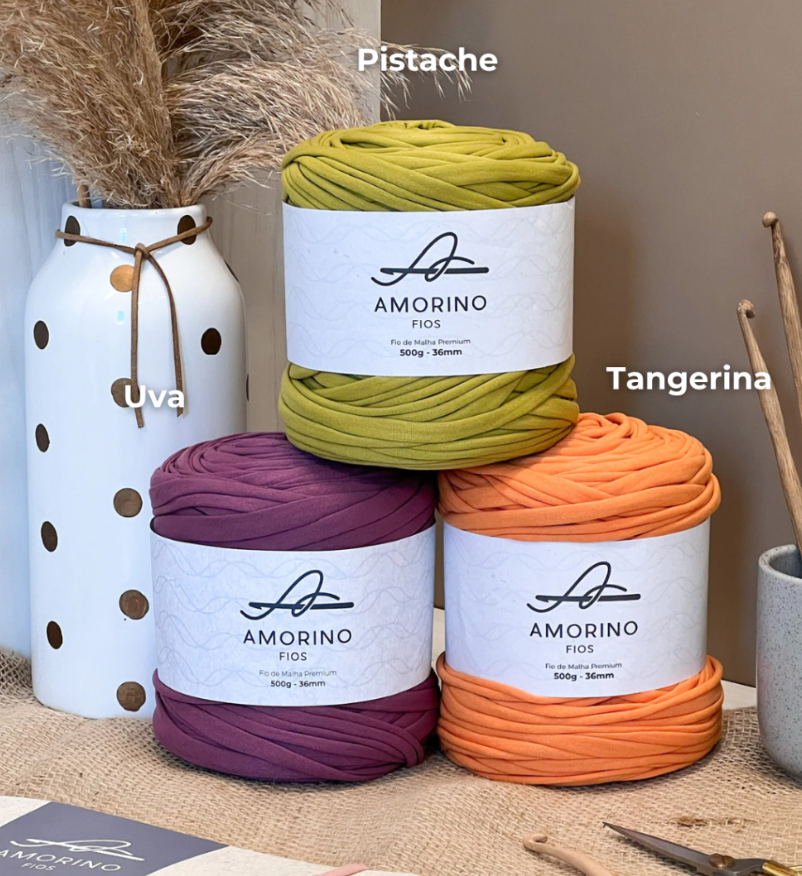 Amorino Fios Premium T-Shirt Yarn - Tangerine