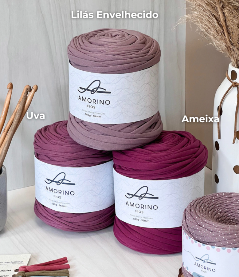 Amorino Fios Premium T-Shirt Yarn - Plum
