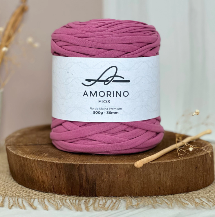 Amorino Fios Premium T-Shirt Yarn - Antique Rose