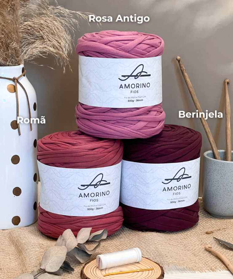 Amorino Fios Premium T-Shirt Yarn - Pomegranate