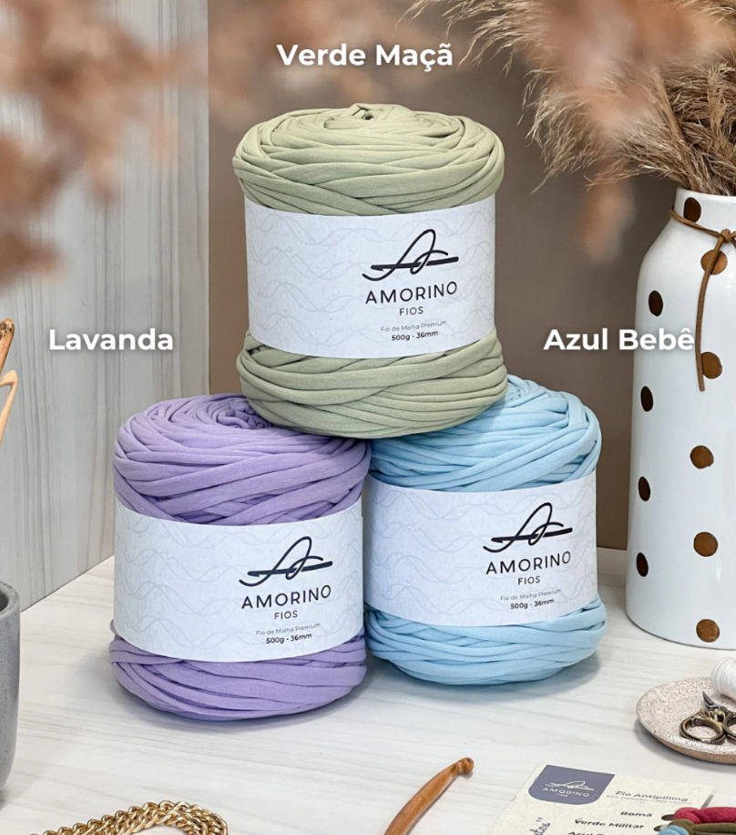 Amorino Fios Premium T-Shirt Yarn - Tea Green