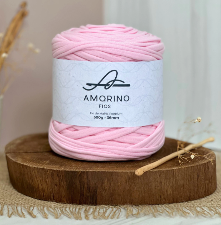 Amorino Fios Premium T-Shirt Yarn - Baby Pink