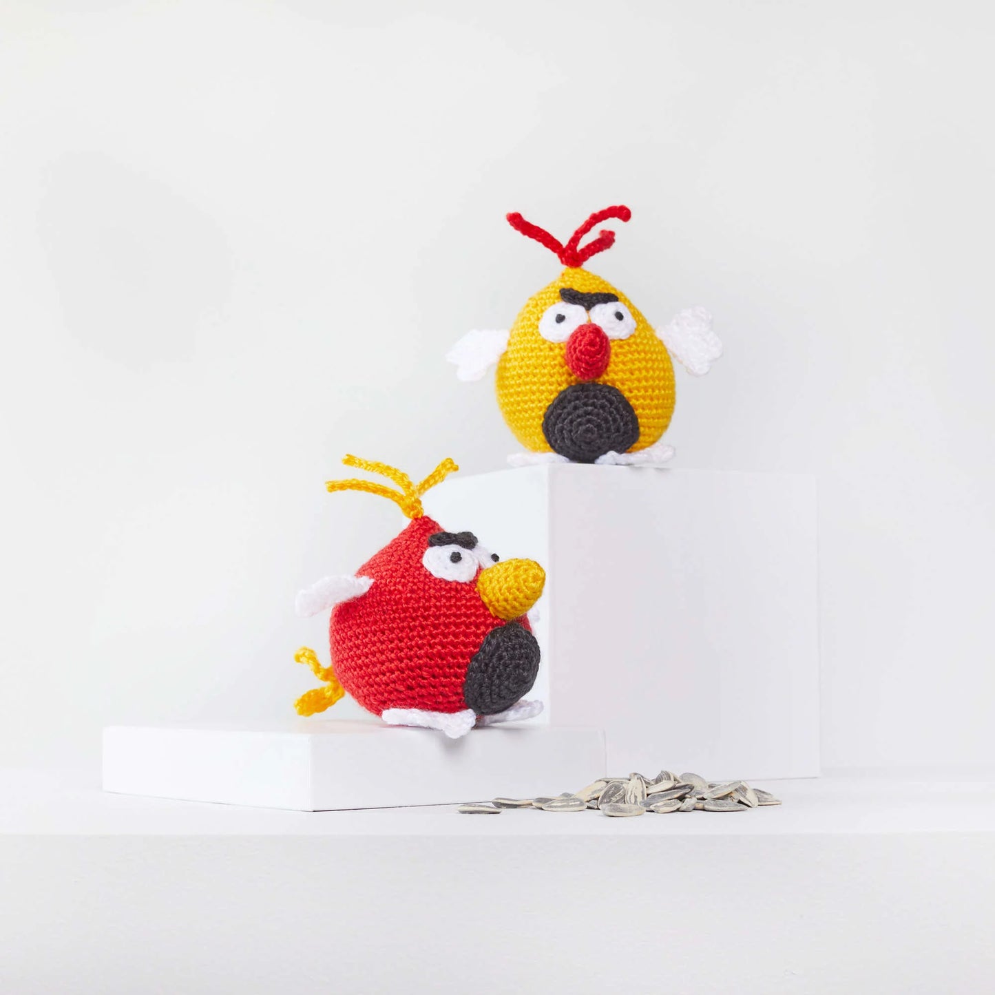 Red Heart Amigurumi Yarn Angry Birds 3.5oz Acrylic - Makes 2 Items!