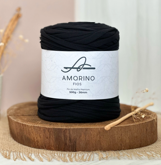 Amorino Fios Premium T-Shirt Yarn - Black