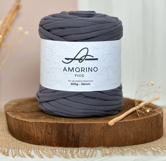 Amorino Fios Premium T-Shirt Yarn - Charcoal Gray