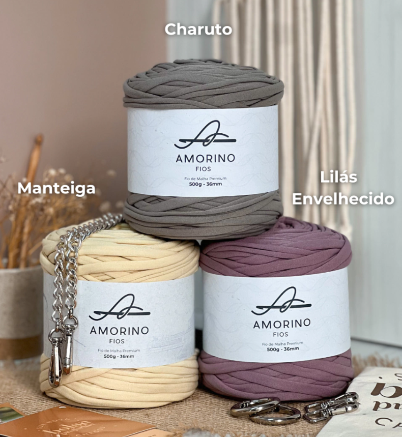 Amorino Fios Premium T-Shirt Yarn - Cigar