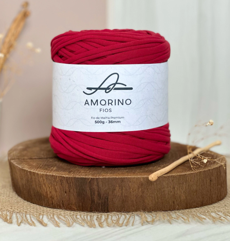 Amorino Fios Premium T-Shirt Yarn - Crimson
