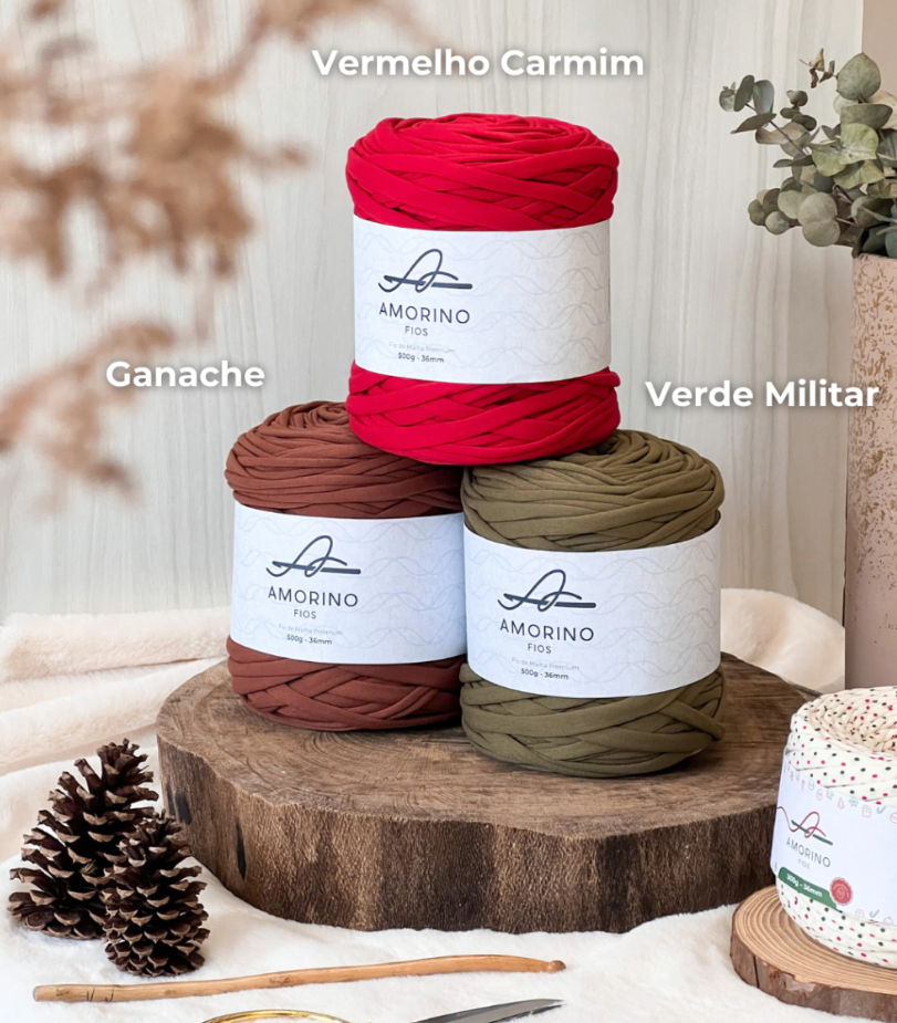 Amorino Fios Premium T-Shirt Yarn - Crimson