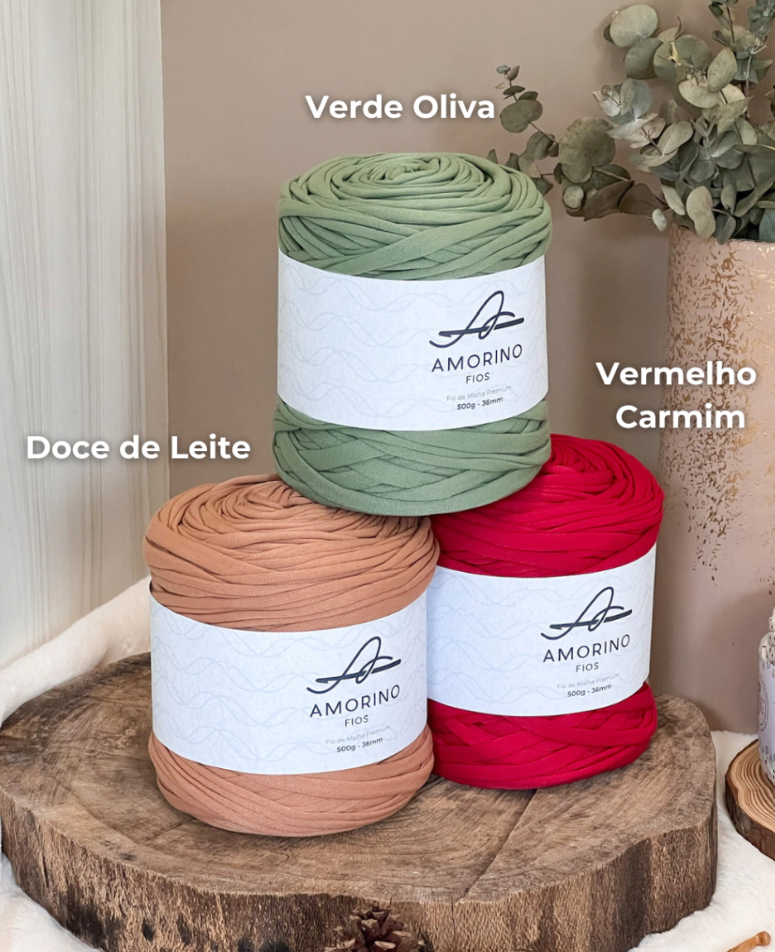 Amorino Fios Premium T-Shirt Yarn - Crimson