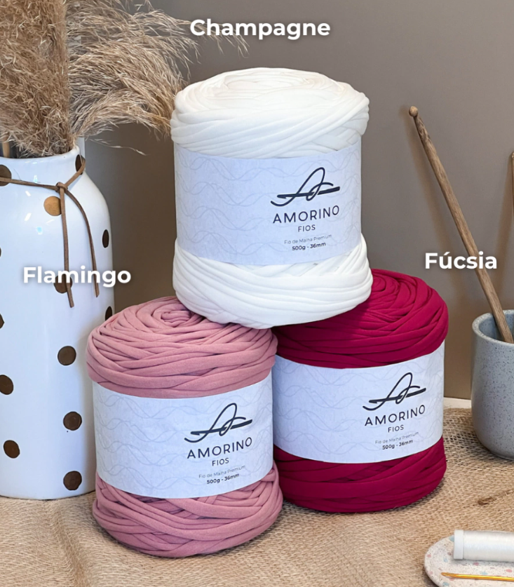Amorino Fios Premium T-Shirt Yarn - Flamingo