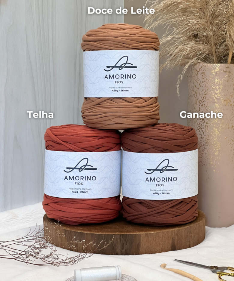 Amorino Fios Premium T-Shirt Yarn - Ganache