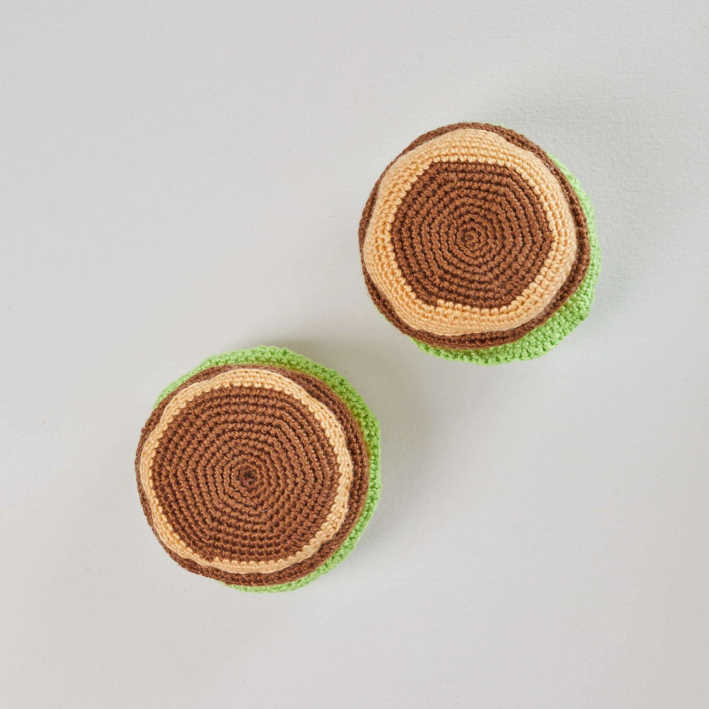 Red Heart Amigurumi Yarn Hamburgers 3.5oz Acrylic - Makes 2 Items!