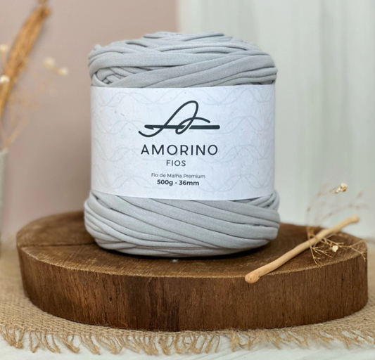 Amorino Fios Premium T-Shirt Yarn - Light Gray