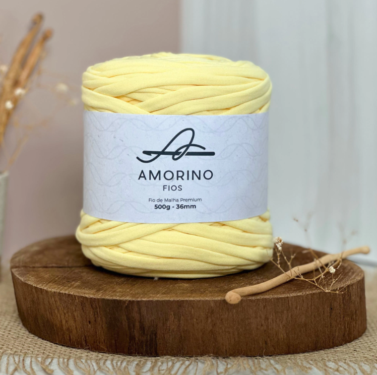 Amorino Fios Premium T-Shirt Yarn - Light Yellow