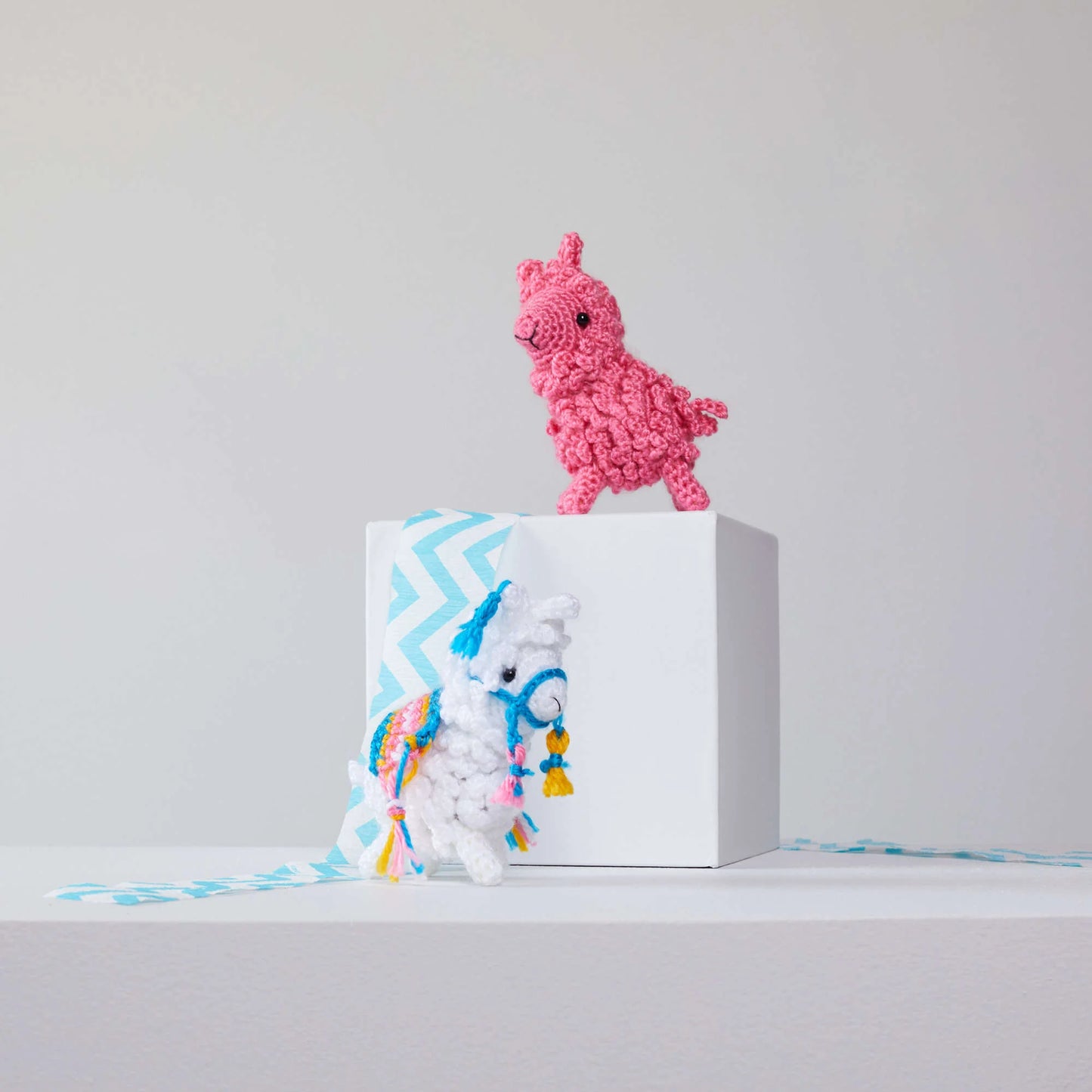 Red Heart Amigurumi Yarn Llamas 3.5oz Acrylic - Makes 2 Items!