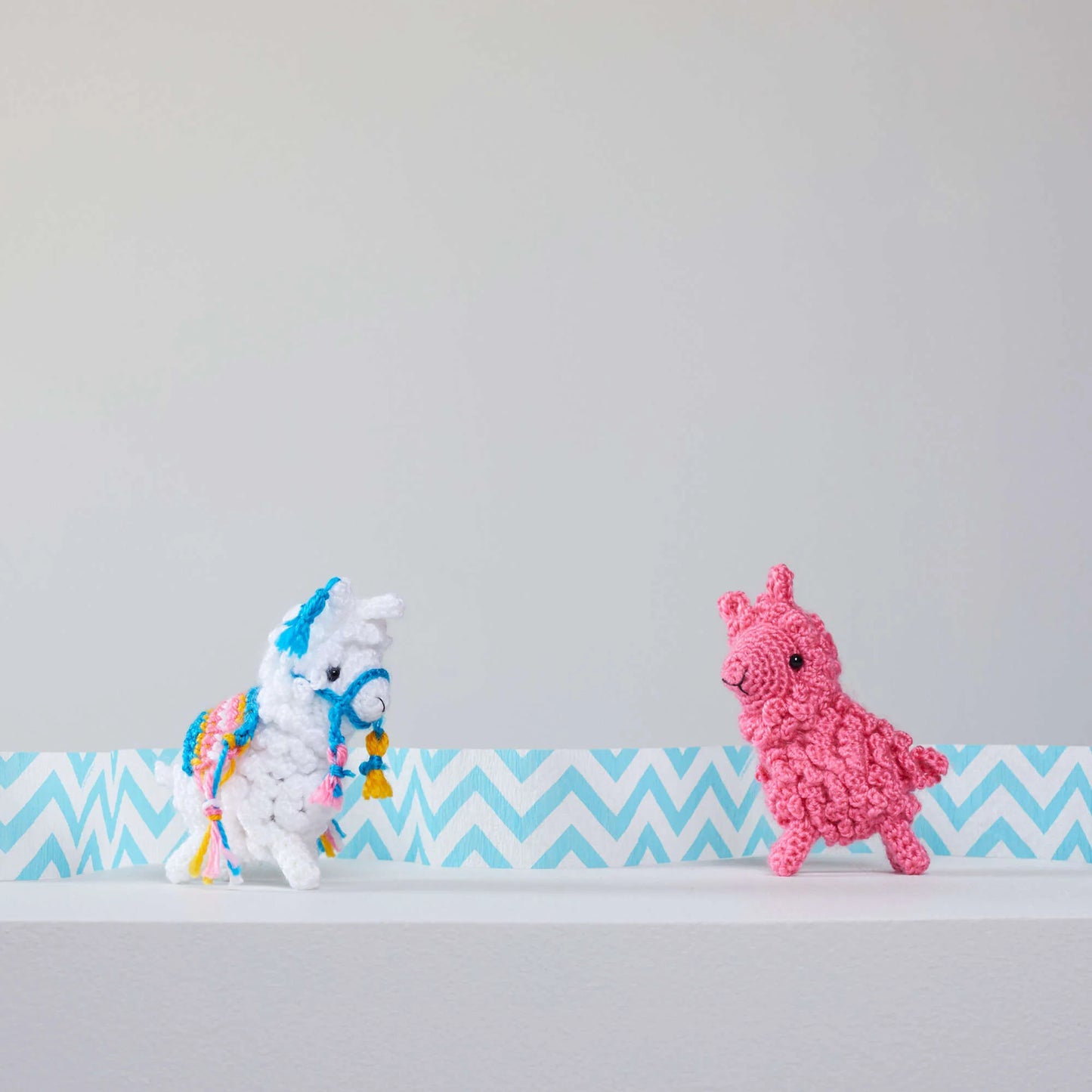 Red Heart Amigurumi Yarn Llamas 3.5oz Acrylic - Makes 2 Items!