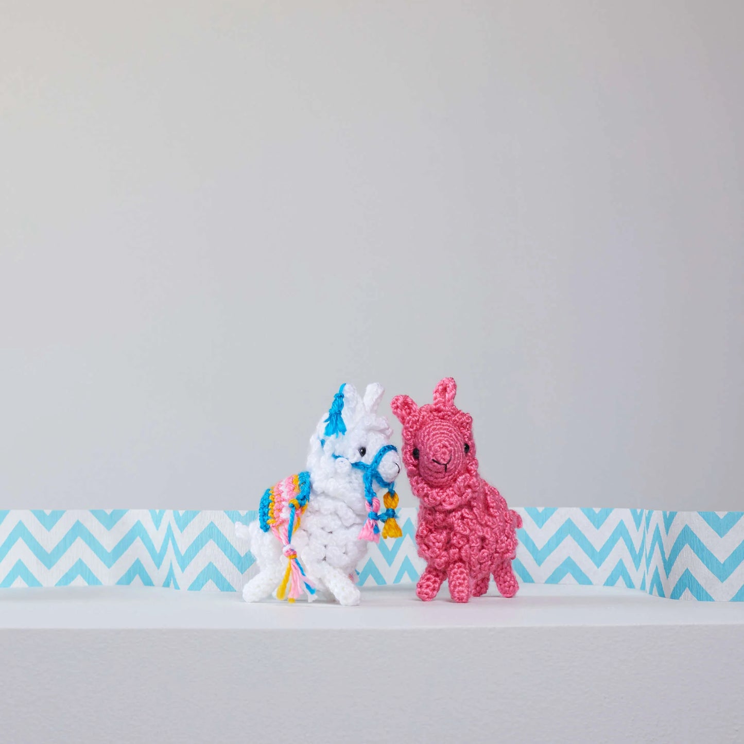 Red Heart Amigurumi Yarn Llamas 3.5oz Acrylic - Makes 2 Items!