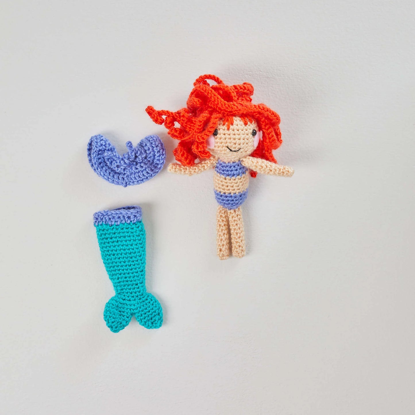 Red Heart Amigurumi Yarn Mermaids 3.5oz Acrylic - Makes 2 Items!