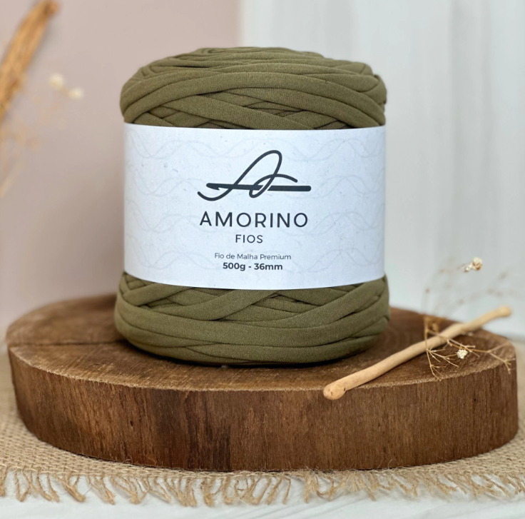 Amorino Fios Premium T-Shirt Yarn - Military Green
