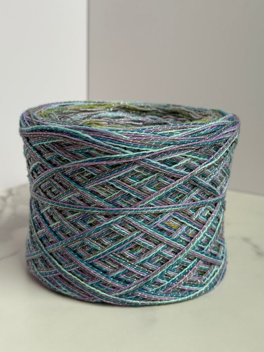 Hand-Marled Yarn Cake - Morning Meadow