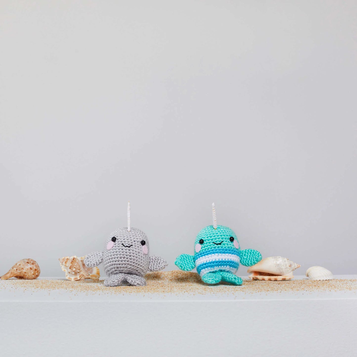 Red Heart Amigurumi Yarn Narwhal / Whale 3.5oz Acrylic - Makes 2 Items!