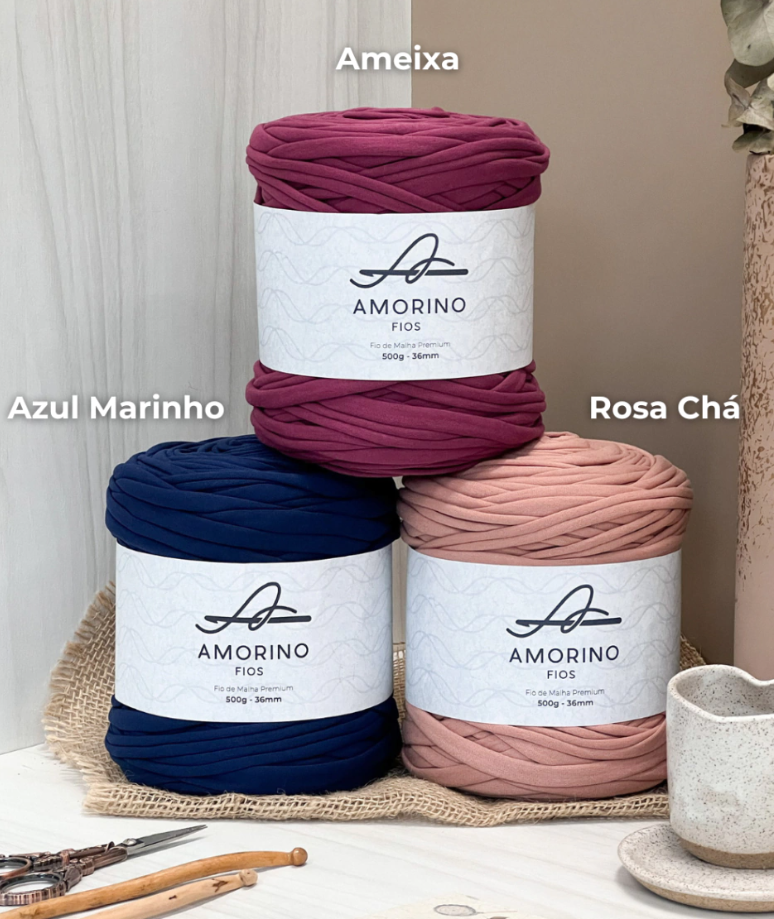 Amorino Fios Premium T-Shirt Yarn - Plum
