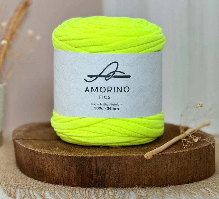 Amorino Fios Premium T-Shirt Yarn - Neon Yellow