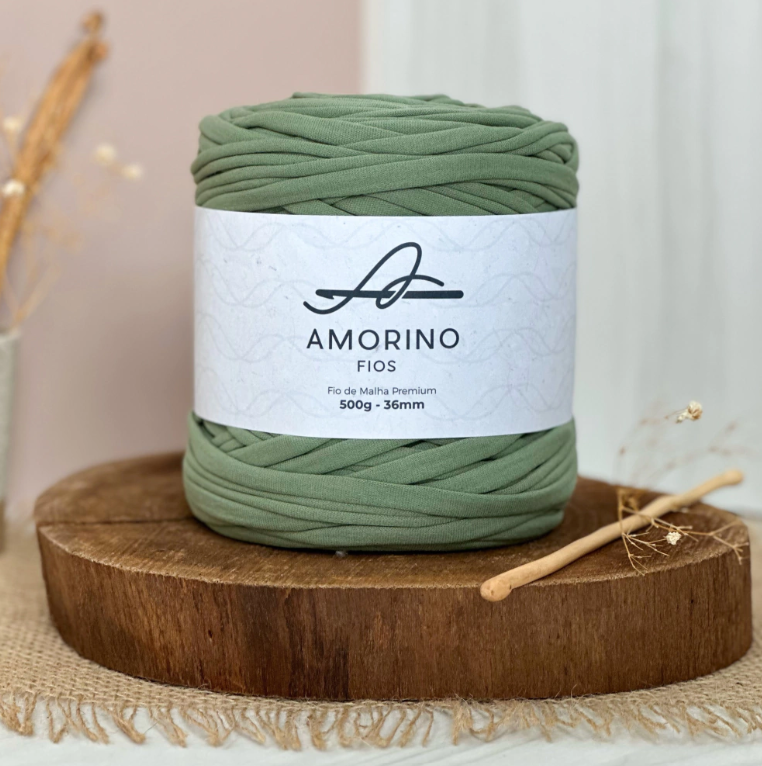 Amorino Fios Premium T-Shirt Yarn - Olive Green