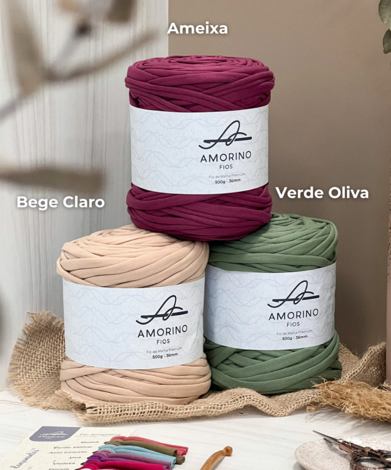 Amorino Fios Premium T-Shirt Yarn - Light Beige