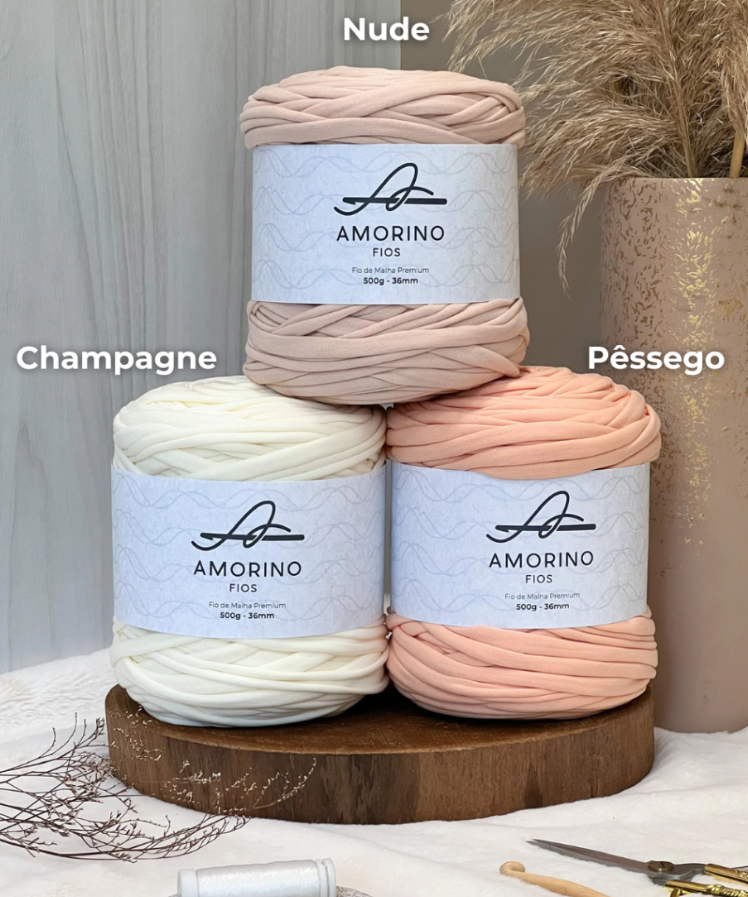 Amorino Fios Premium T-Shirt Yarn - Nude