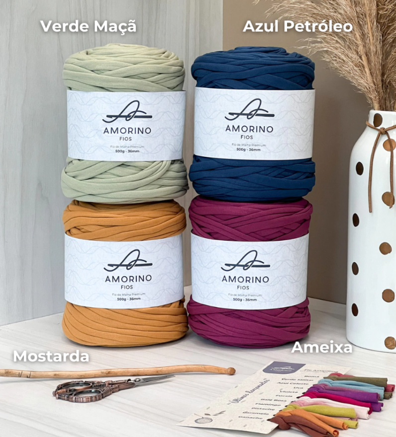 Amorino Fios Premium T-Shirt Yarn - Mustard