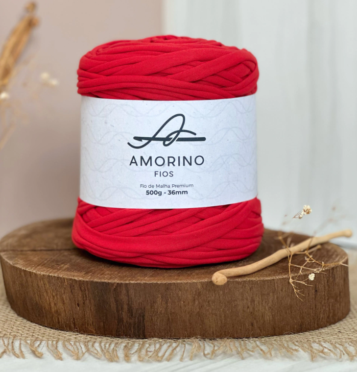Amorino Fios Premium T-Shirt Yarn - Tomato Red