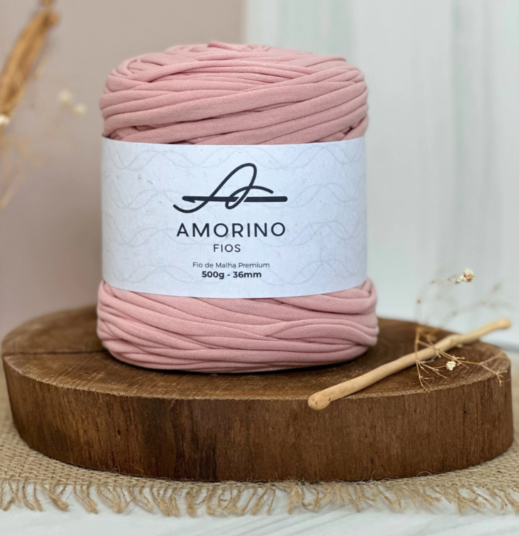 Amorino Fios Premium T-Shirt Yarn - Rose Quartz