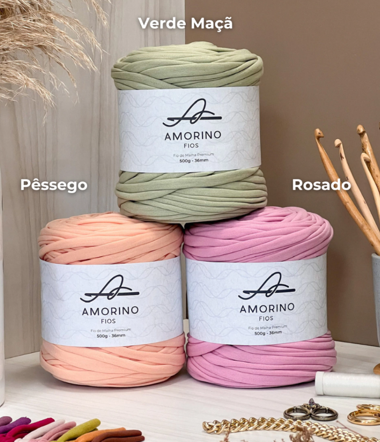 Amorino Fios Premium T-Shirt Yarn - Green Apple