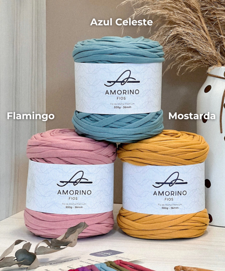Amorino Fios Premium T-Shirt Yarn - Flamingo