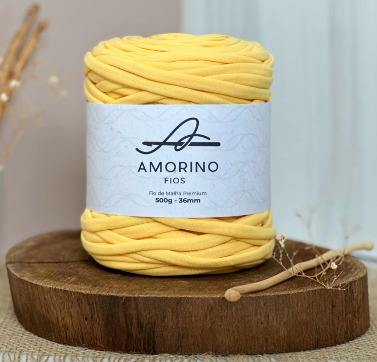 Amorino Fios Premium T-Shirt Yarn - Solar Yellow