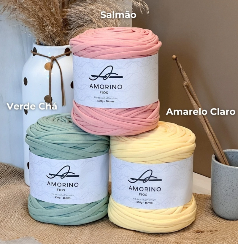 Amorino Fios Premium T-Shirt Yarn - Light Yellow